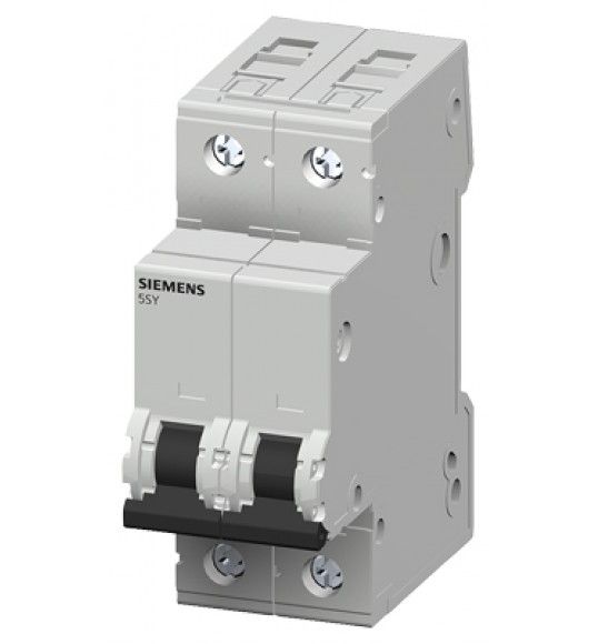 5SY5216-7 Siemens Disjoncteur modulaire tous courants 440V CC 400V CA 10kA, 2 ples, C, 16A