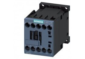 3RT2017-1AF01 Siemens Contactor, AC-3e, 12 A/5,5 kW/400 V, 3 polos, 110 V AC, 50/60 Hz, 1 NA, borne.