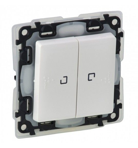 752159 Valena Life Illuminated 2-gang two-way switch