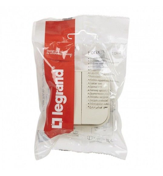 782432 2 gang one way switch Forix