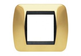 L4802OR living int - placca 2 posti oro vero