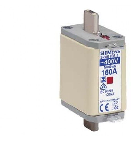 3NA6836-4 Fusvel Tam 00 160A AC 400V