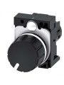 3SU1200-2PS10-1AA0 Siemens Potenziometro, 22mm, rotondo, in plastica, colore nero, 10kOhm, con sup