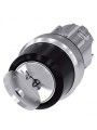 3SU1050-4BF11-0AA0 Siemens Commutateur  cl RONIS, 22mm, rond, mtal, brillant, retrait de la cl O