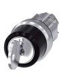 3SU1050-4BL11-0AA0 Siemens Commutateur  cl RONIS, 22mm, rond, mtal, brillant, retrait de la cl I