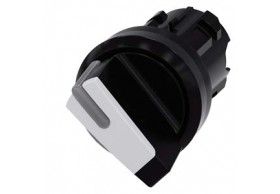 3SU1002-2BF60-0AA0 Siemens Selector, iluminable, 22 mm, redondo, plstico, negro, blanco