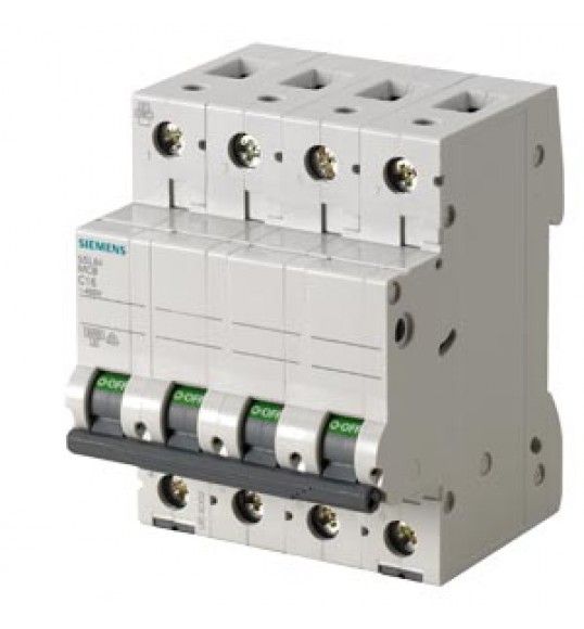 5SL6463-7 Siemens Interruttore magnetotermico 400V 6kA, a 4 poli, C, 63A