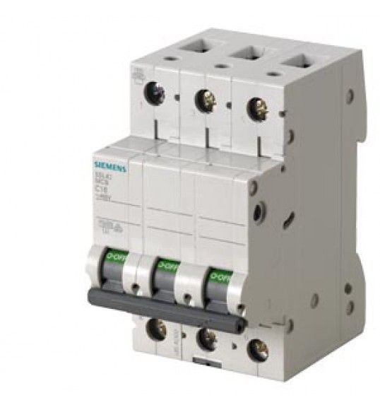 5SL4316-7 Siemens Interruttore magnetotermico 400V 10kA, a 3 poli, C, 16A