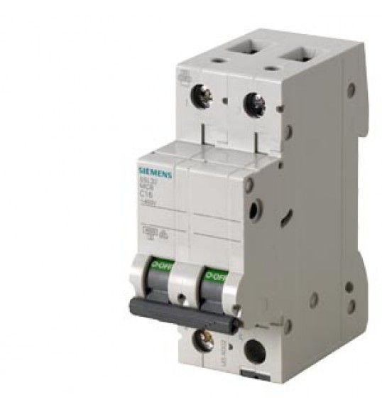 5SL3204-7 Siemens Disjoncteur modulaire 400 V 4,5 kA, 2 ples, C, 4 A