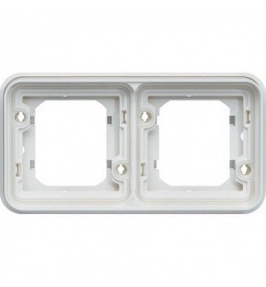 WNA402B cubyko - Cover plate x2 horizontal, white