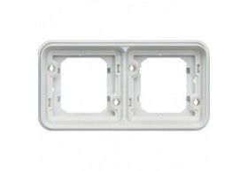 WNA402B cubyko - Cover plate x2 horizontal, white