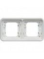 WNA402B cubyko - Cover plate x2 horizontal, white