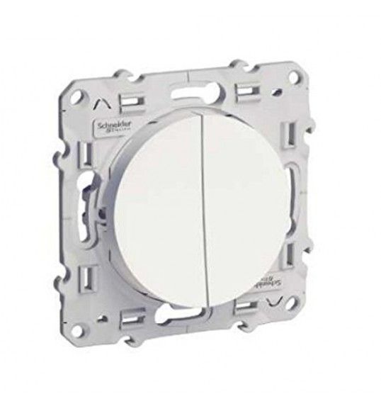 S520211 2 gang switch 10a white