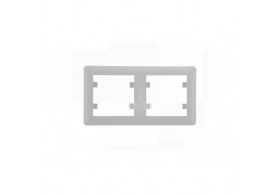 WL5220 lumina 2 Cover plate x2 horizontal, white