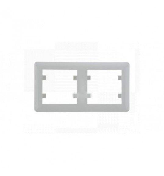 WL5220 lumina 2 Cover plate x2 horizontal, white