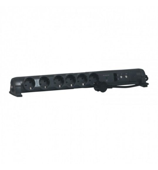 694666 Bloco de tomadas proteo sobretenso 6 2P+T 2 RJ45 2