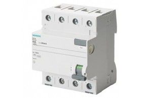 5SV4444-0 Siemens Interruptor diferencial, de 4 polos, tipo AC, In: 40 A, 100 mA, Un AC: 400 V