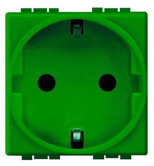 L4141V Socket 2P+E Schuko green