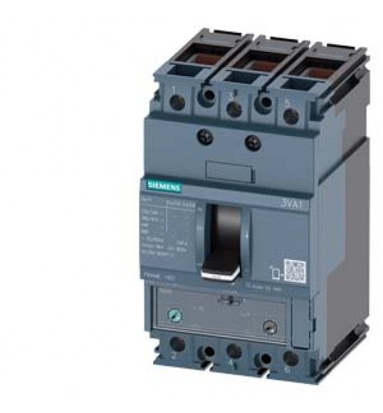 3VA1116-3EF36-0AA0 Siemens Interruptor automtico 3VA1 IEC, Frame 160, clase de poder de corte N, Ic