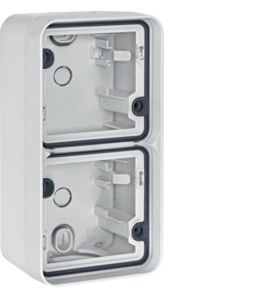 WNA685B cubyko - Surface mounting box x2 horiz IP55, white