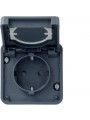 WNA161 cubyko - Socket Schuko with screws, grey