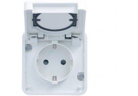 WNA161B cubyko - Socket Schuko with screws, white