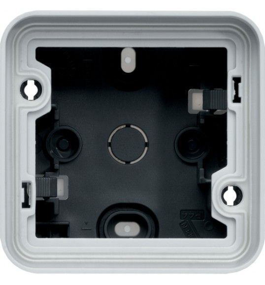 WNA681 cubyko - Surface mounting box x1 IP55 (1+2), grey