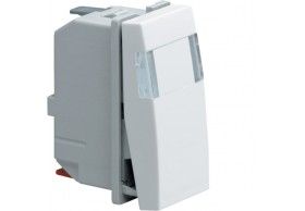WS014 systo 1M 2 way switch with label holder, white