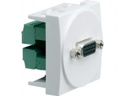 WS276 Hager Systo 2M SUB-D 15 Steckdose VGA wei?