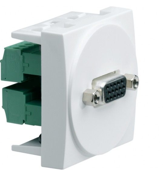WS276 Hager Systo 2M SUB-D 15 Steckdose VGA wei?