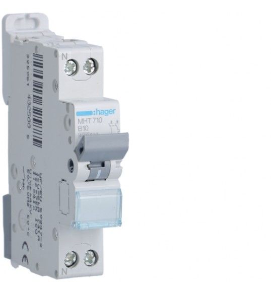 MHT710 Circuit breaker 1P+N 10A B 4,5/6KA 1M