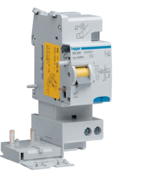 BD226 Earth leakage add-on block 2P 25A 30mA AC 2M