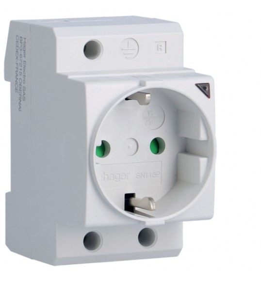 SN116P Socket 2P+E SCHUKO with indicator