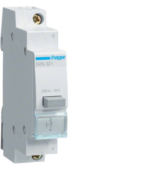 SVN321 Hager Pulsador 1NC, 16A, 250V