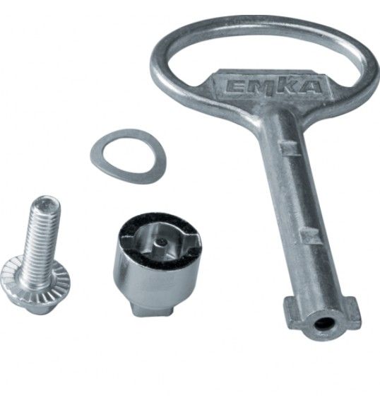 FZ501 Hager Cerradura con llave doble aleta 7mm