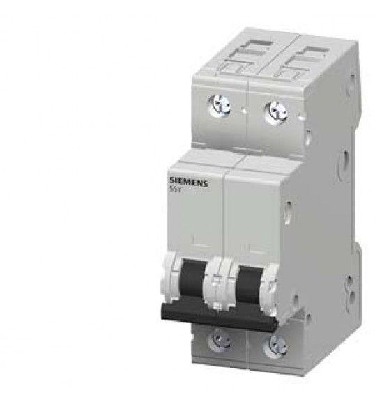 5SY4206-7 Siemens Disjoncteur modulaire 400V 10kA, 2 ples, C, 6A, P=70mm