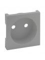 864319 Niloe step cover plate for 2p socket aluminium