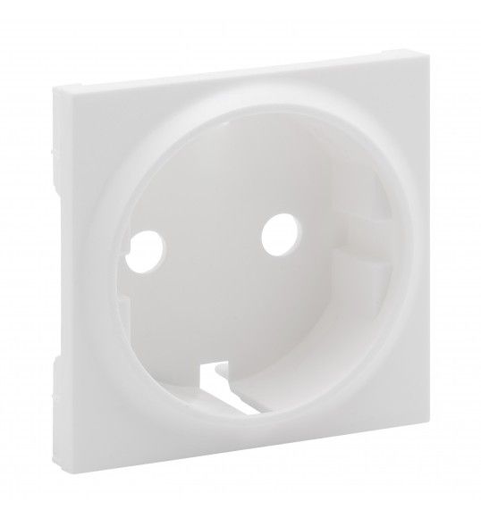 864120 Niloe step cover plate for 2P+E schuko socket white