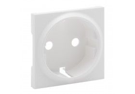 864120 Niloe step cover plate for 2P+E schuko socket white