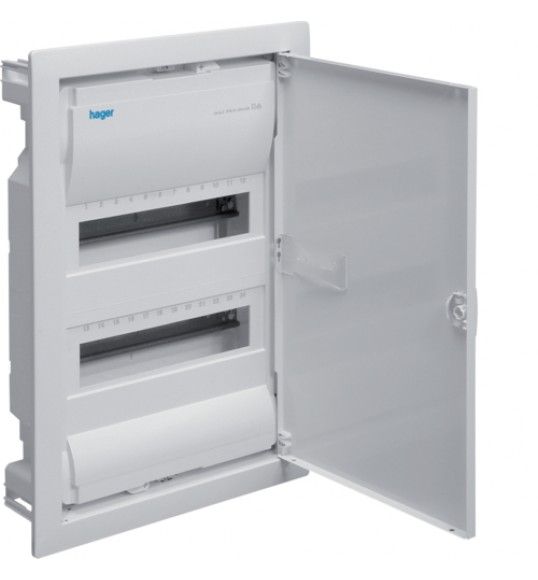 VU24EP Hager Caja emp. golf VU, 2F,24M, puerta blanca