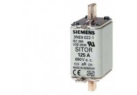 3NE8017-1 Siemens SITOR-Sicherungseinsatz, mit Messerkontakten, NH00, In: 50 A, gR, Un AC: 690 V