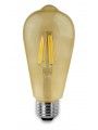 23603 Lmpada LED filamento vintage pera E27 6W 2200K