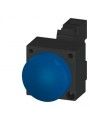 3SB3244-6BA50 LEUCHTMELDER, 22MM, RUND, KUNSTSTOFF, BLAU, LINSE, KONZENTRISCHE RINGE, MIT HALTER, LA