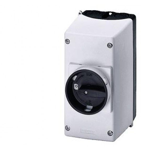 3RV1923-1CA00 Siemens Caja de superficie de material aislante IP55, borne N y PE, bloqueable en pos.