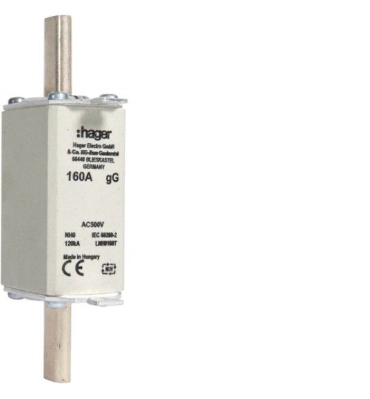 LNH0160T Fusvel de facas NH0 gG 160A 500V