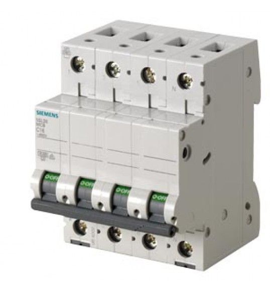 5SL3663-7 Siemens Interruttore magnetotermico 400V 4,5kA, a 3+N poli, C, 63A