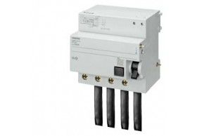 5SM2647-0 Siemens Bloque diferencial, 4 polos, tipo AC, In: 100 A, 300 mA, Un AC: 400 V, para 5SP4