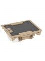 089622 Floor box - reduced height 65 mm - 10 modules - cover
