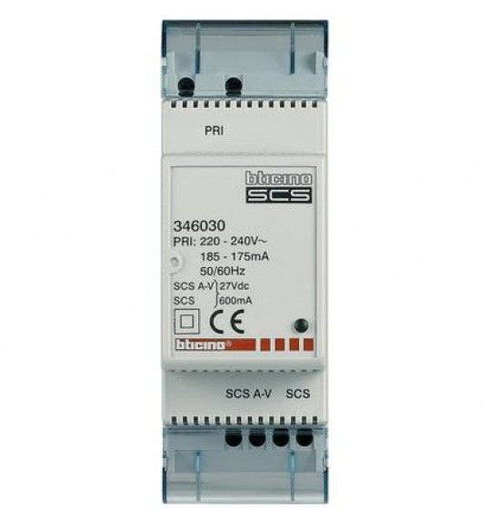 346030 2 wire power supply Bticino