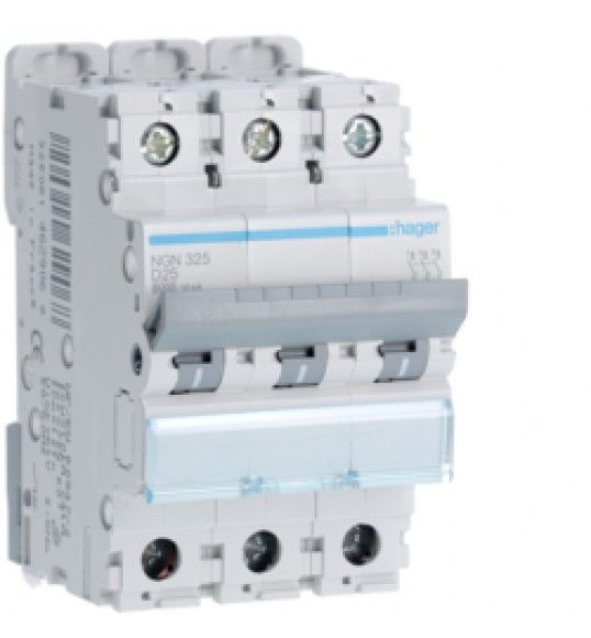 NGN325 Circuit breaker 3P 25A D 6/10KA